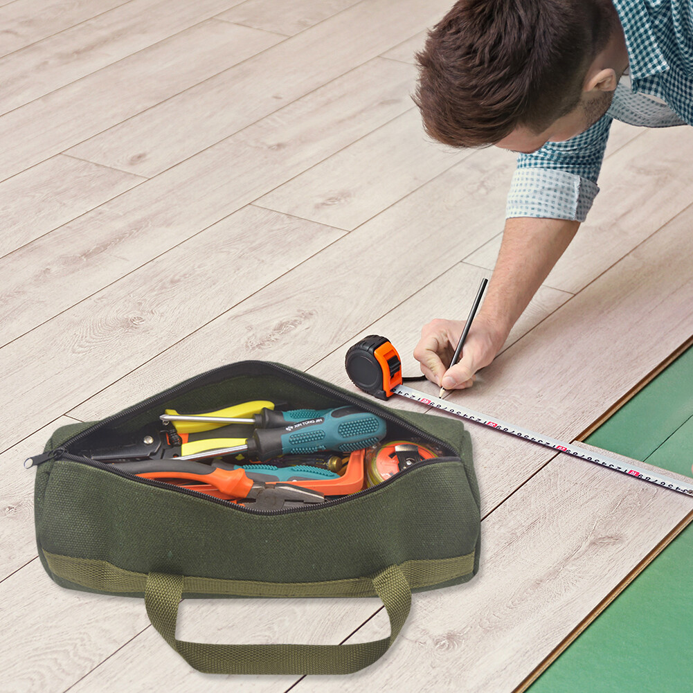 Electrical Tools Storage Organizer Bag Thicken Canvas Tool Pouch for Electrician Screwdriver Pliers