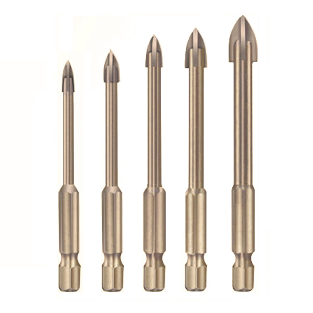 KKmoon Universal Drill Bit Set Carbide Drill Bit Multifunctional Drill Bits Glass Ceramic Full Ceramic Tile Wall Wood Hole Punch Drill Set