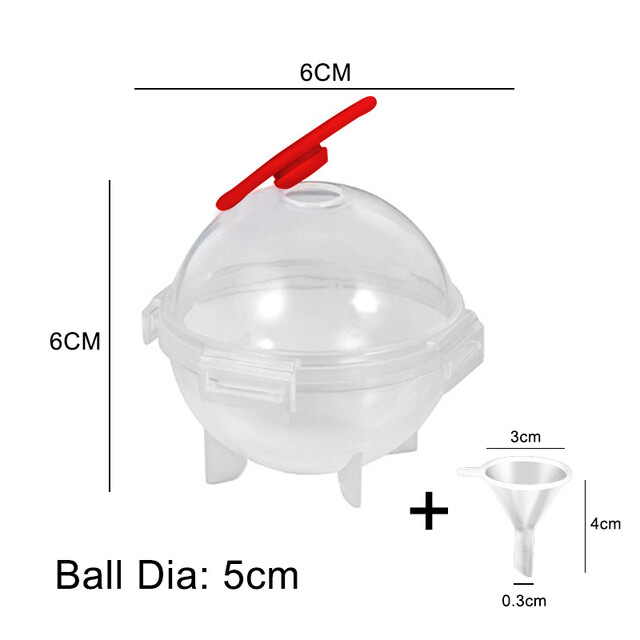 New 5CM Round Ball Ice Cube Mold DIY Ice Cream Maker Plastic Ice Mould Whiskey Ice Tray for Bar Tool Kitchen Gadget Accessories