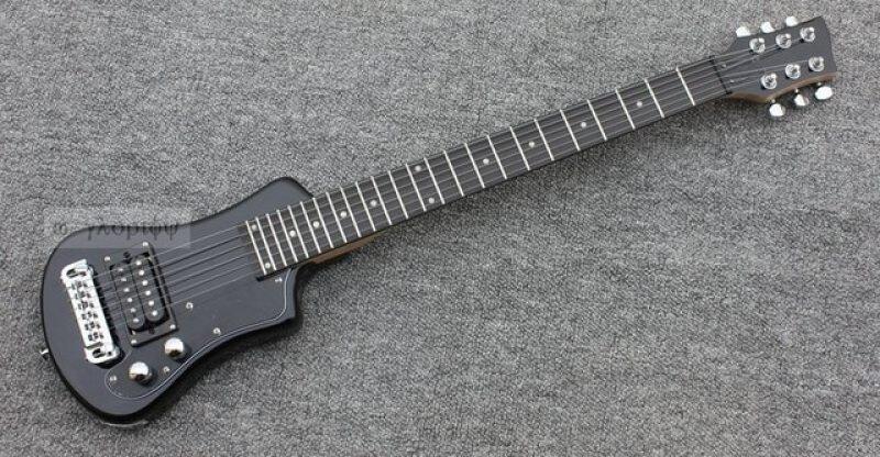 Baik Kualiti Mini Gitar Elektrik Gitar Perjalanan Beg Percuma Malaysia