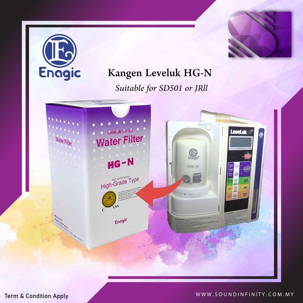 thumbnail image 2 of Enagic Kangen Leveluk HG-N High Grade Water Filter For SD501 – Japan Packaging 2 of 6