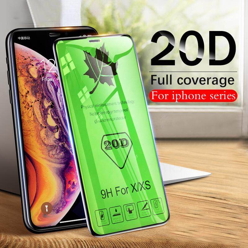 ALIGO 20D Curved Edge Protective Glass on the For iPhone 8 X XS Max XR Tempered Glass Screen Protector Film For iPhone 11 Pro Max XS XR 8 7 6 Plus