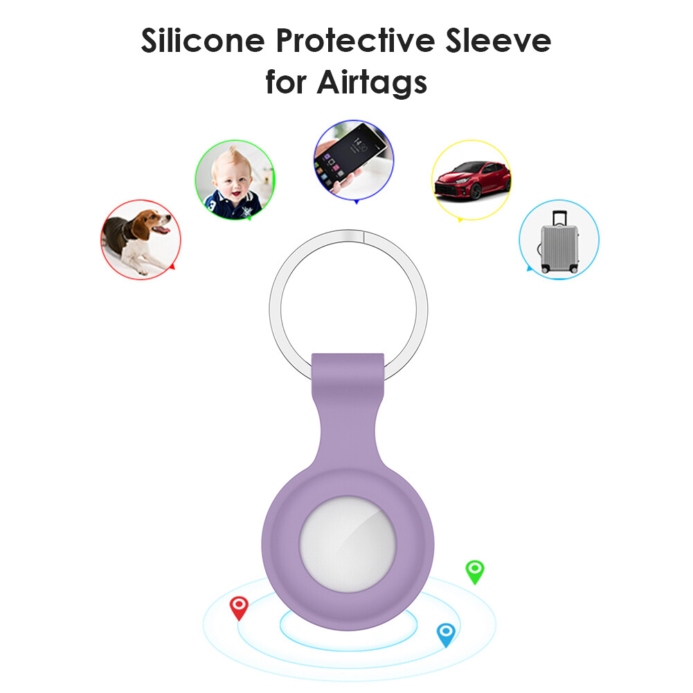 Silicone Locator Tracker Case for A pple Airtags Protective Skin Dust Cover