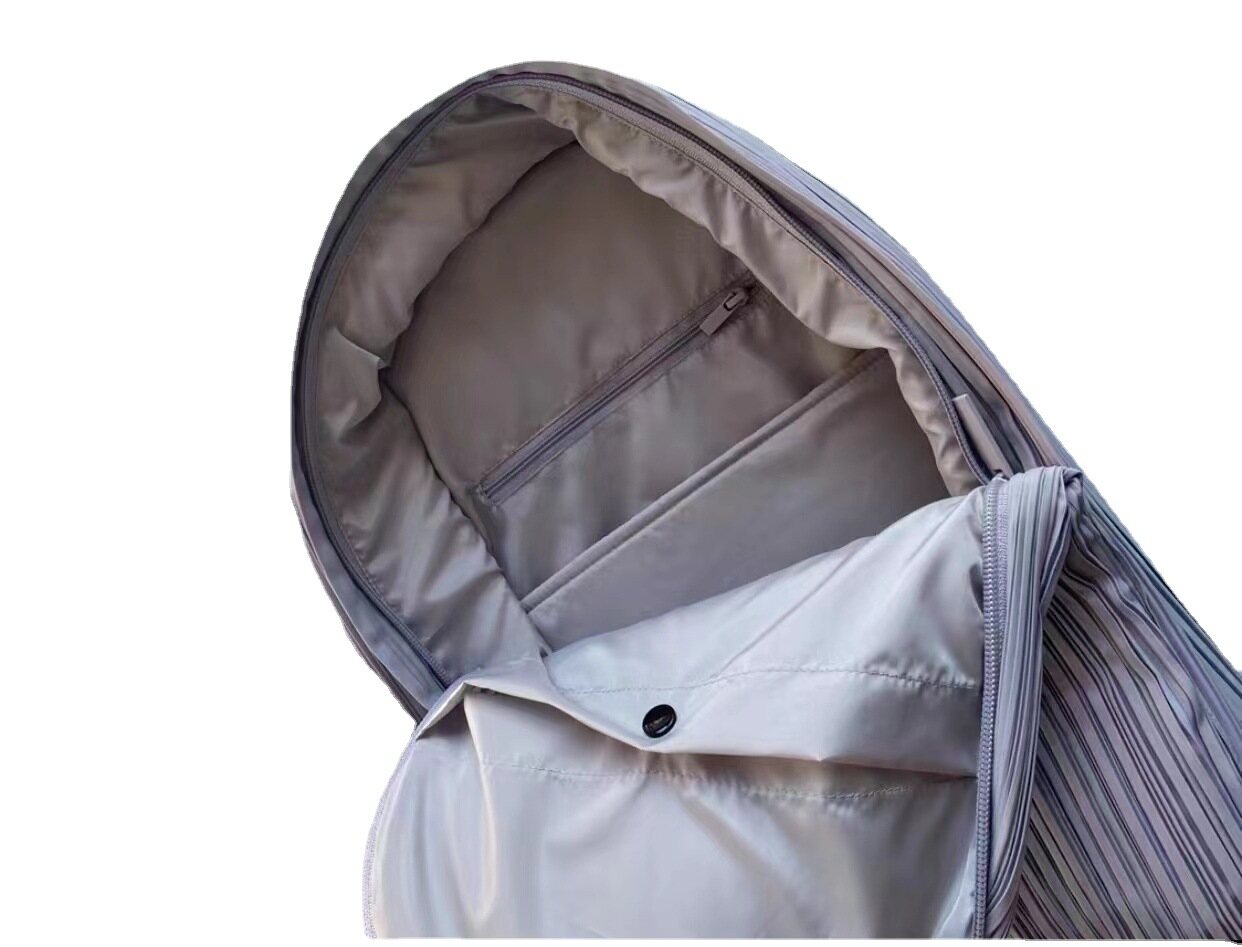 Pleated Backpack Bag Lightweight Casual Backpack Special-Interest Design Adjustable 2023bb-2