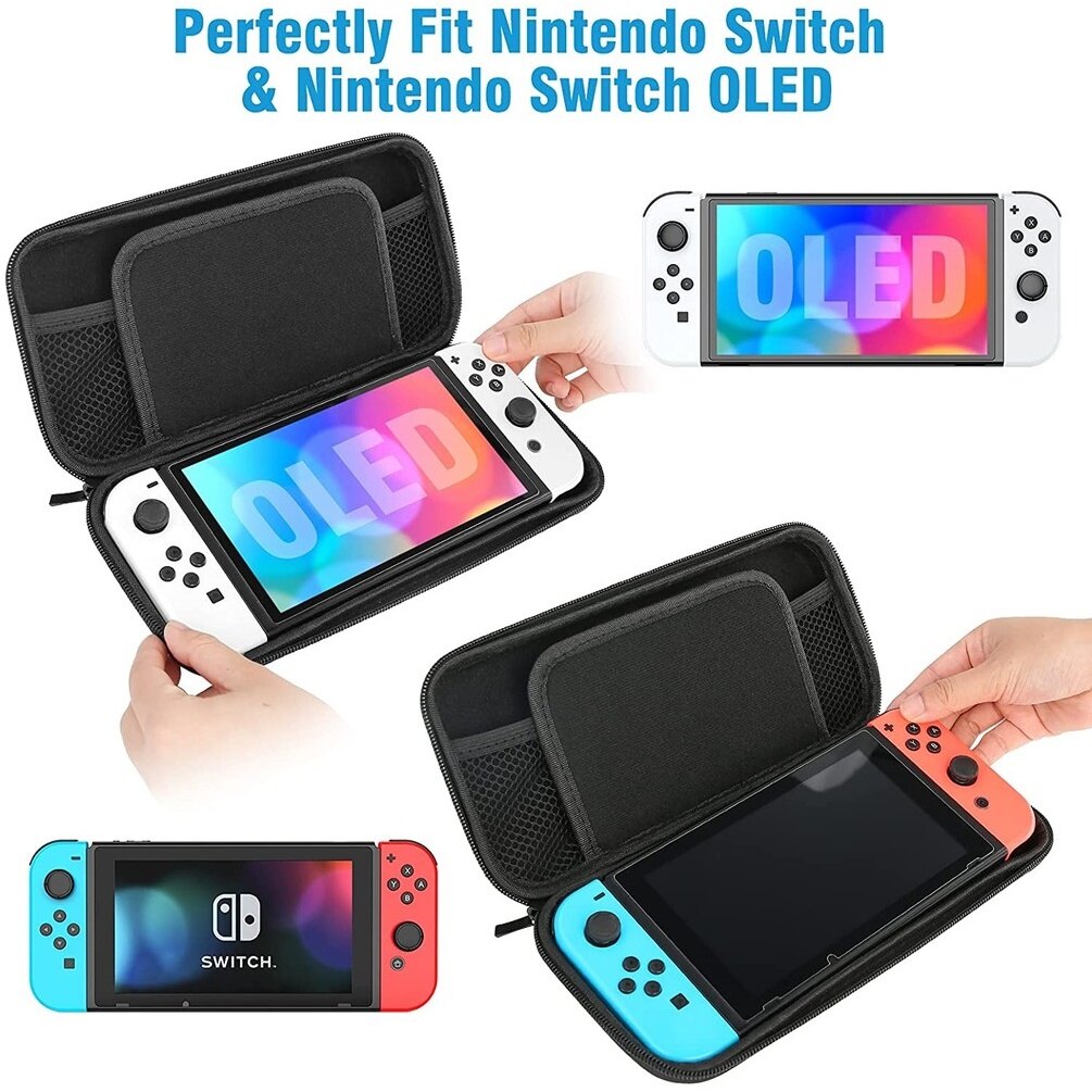 Hộp Đựng Tương Thích Với Ốp Lưng Nintendo Switch OLED, Túi Đựng Du Lịch Di Động Vỏ Cứng Cho Bảng Điều Khiển Và Phụ Kiện NS OLED