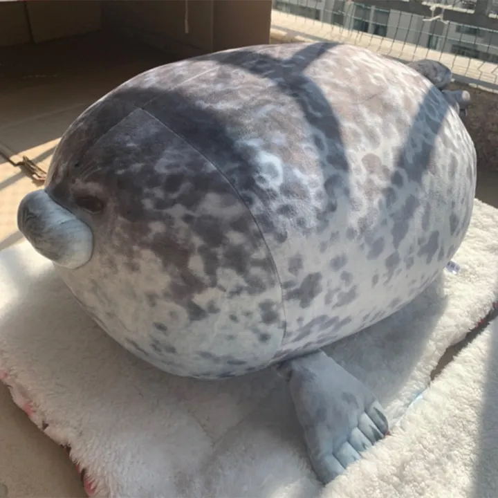 Chubby Blob Seal Pillow Stuffed Cotton Plush Animal Toy Cute Ocean