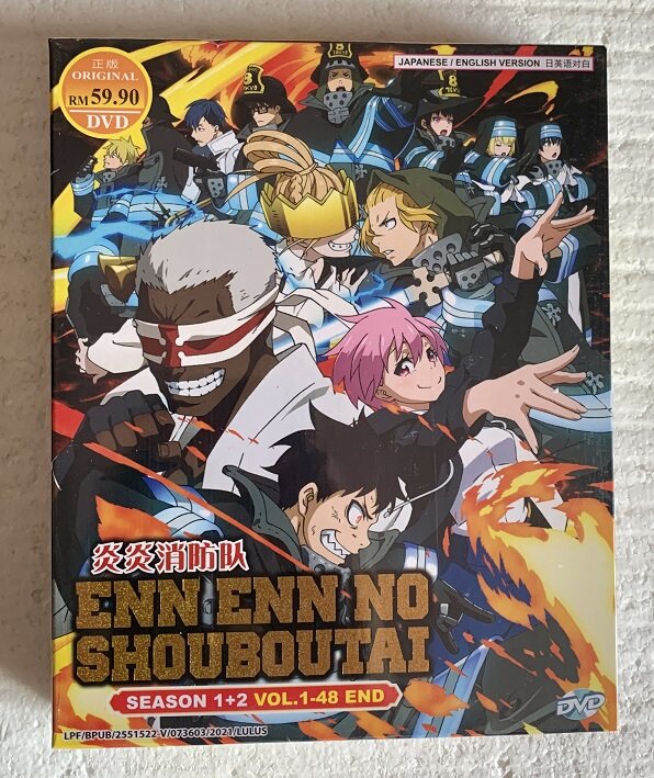 Enn Enn No Shouboutai (Fire Force) Season 1+2 Vol.1-48 End English Dubbed  DVD