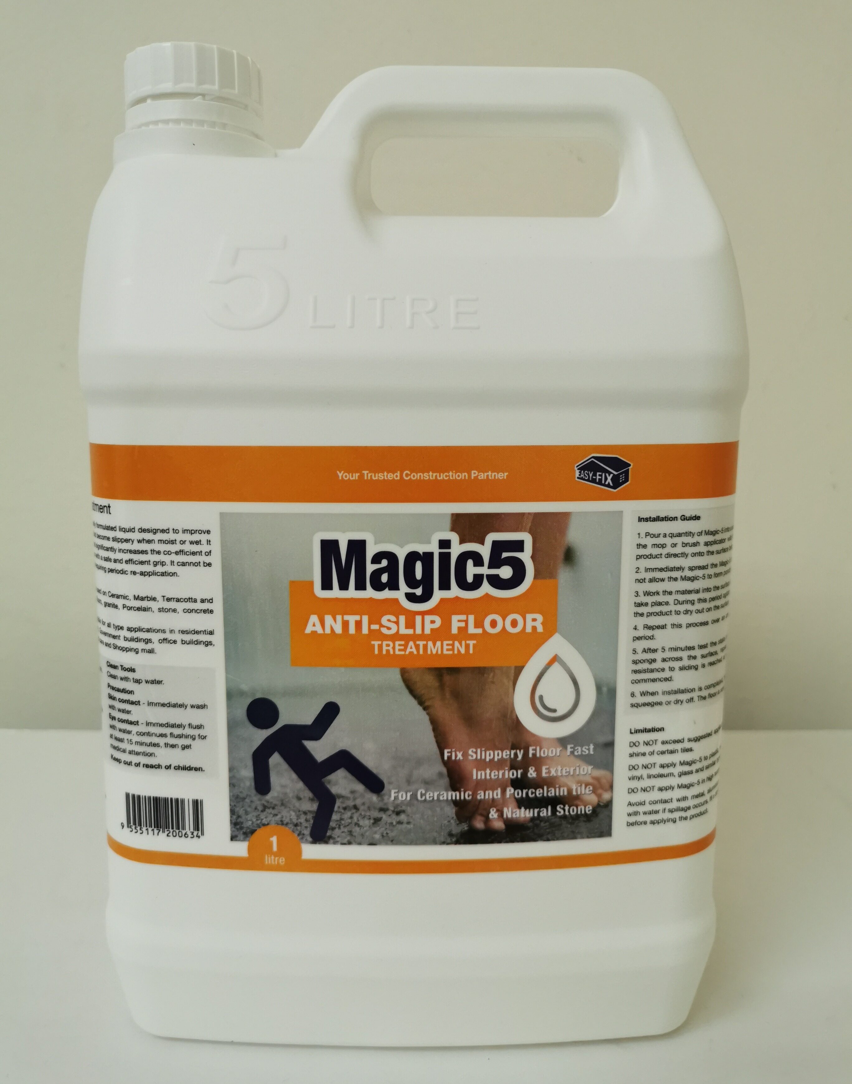 Magic 5 Anti Slip Treatment Anti Slip Tiles treatment ( 5 liter ) Lazada