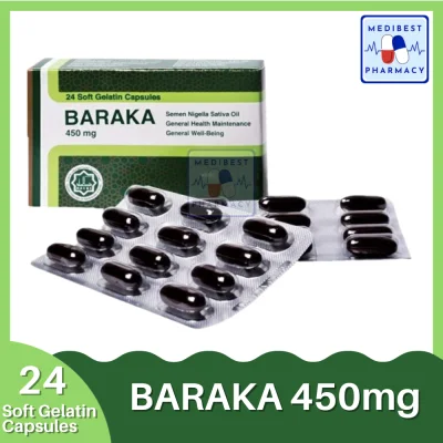 Baraka 450mg 24'S (Habbatus Sauda) Soft Gelatin Capsules