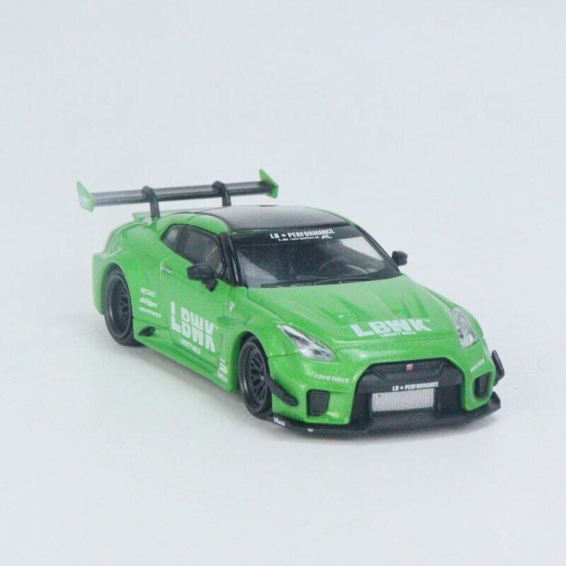 MINIGT 1:64 LB WORKS R35 Ver.2 Green GTR Alloy Car Model