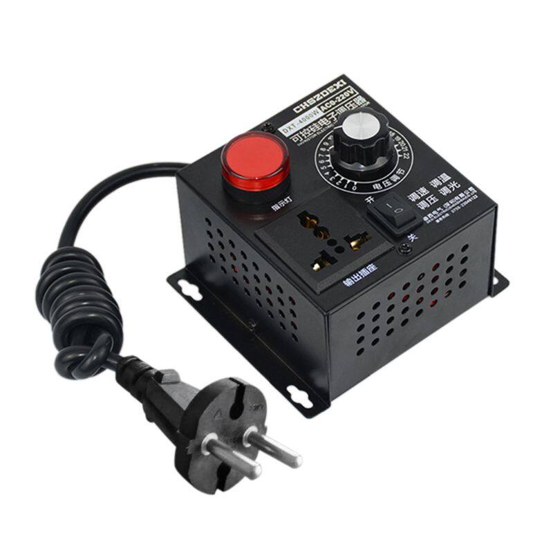 SCR Electronic Voltage Regulator AC 220V 4000W Temperature Motor Fan Speed Controller Dimmer Adjustable