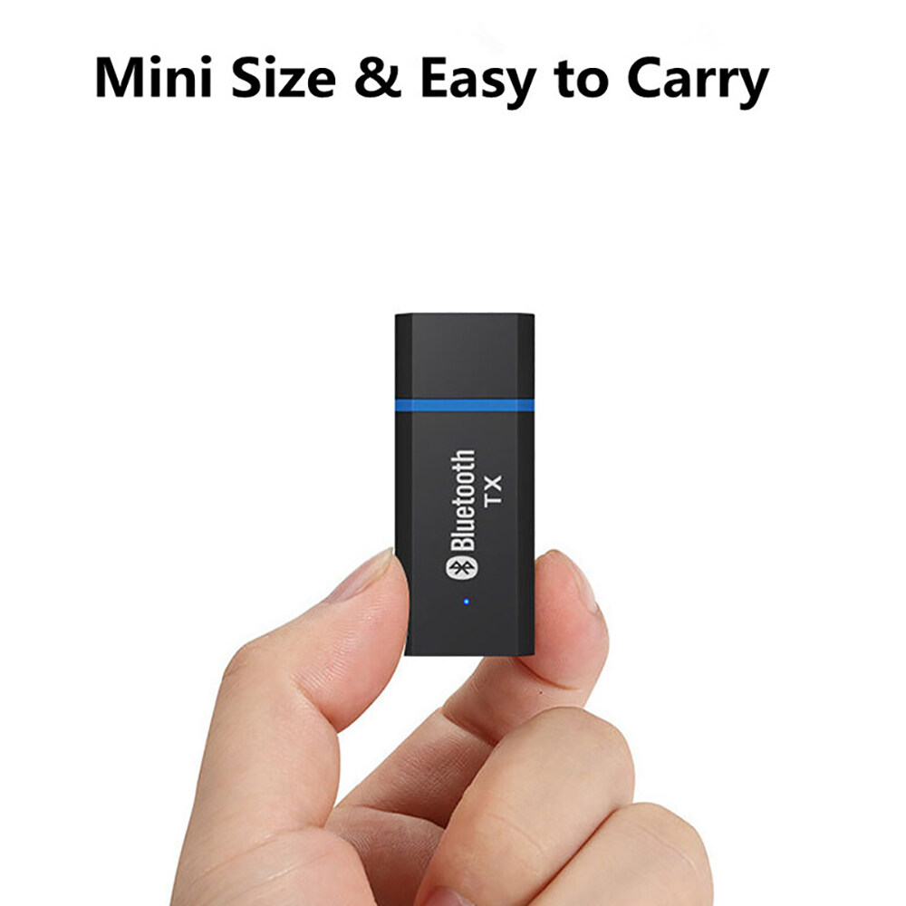 Bộ Phát Âm Thanh JTKE USB Bluetooth 5.0 + EDR, Cho Trình Điều Khiển T V PC- Bộ Phát Dongle Âm Thanh USB Miễn Phí Bộ Chuyển Đổi Không Dây AUX 3.5MM 3.5
