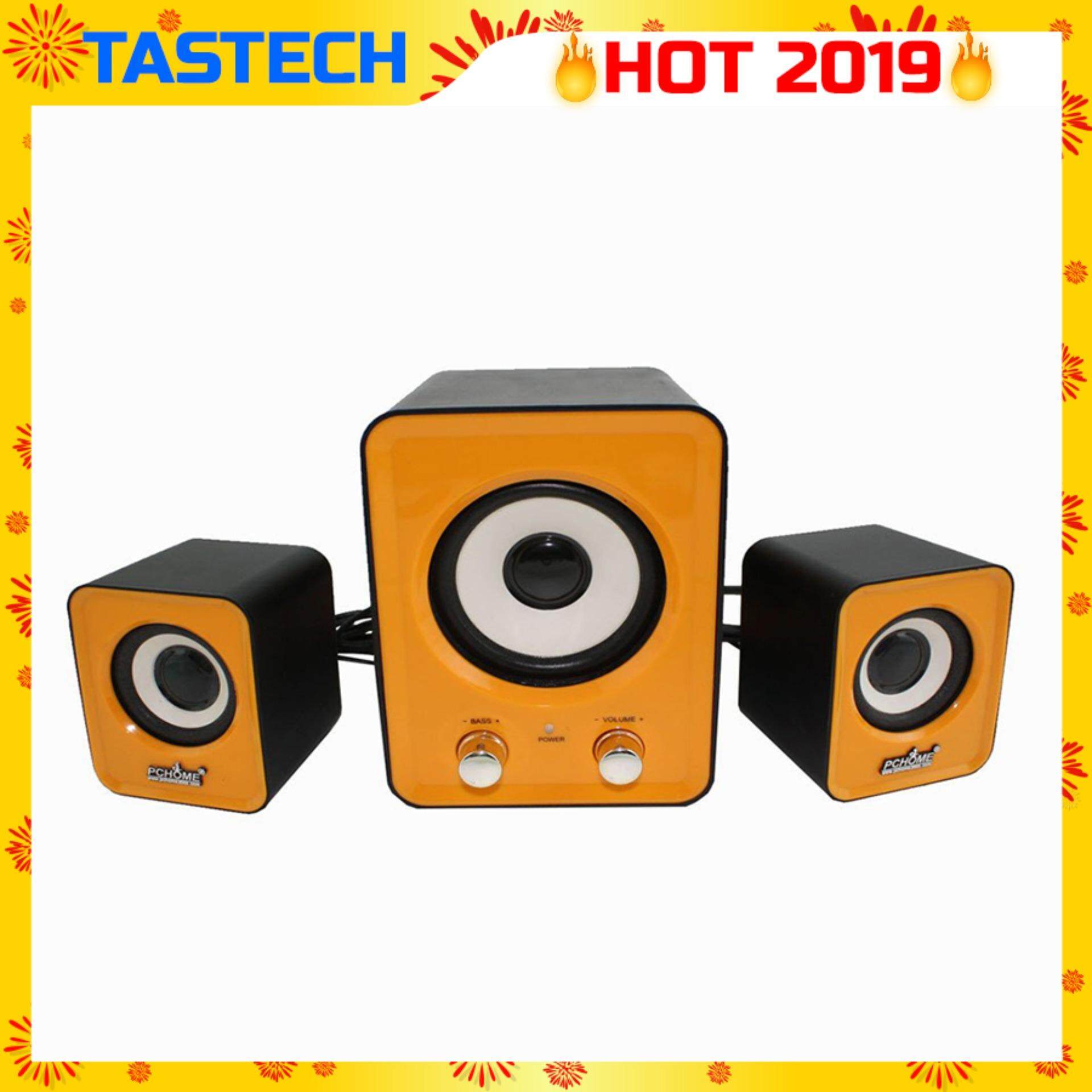 Tastech BF-100 3d sound Technology 2.1 USB port Multimedia Speaker (Yellow) Malaysia
