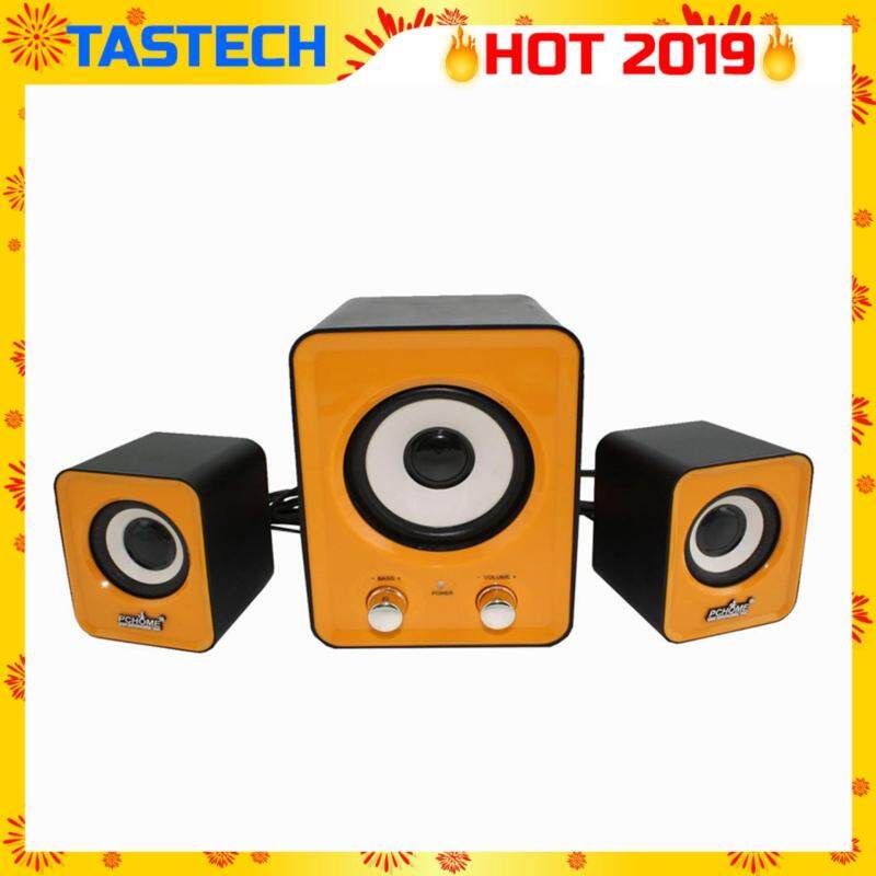 Tastech BF-100 3d sound Technology 2.1 USB port Multimedia Speaker (Yellow) Malaysia