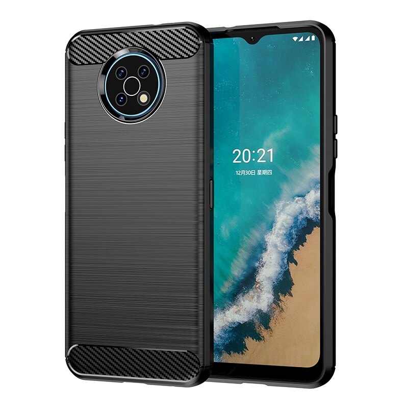 Carbon Fiber Soft Silicone Case Funda For Nokia C21 plus G21 G11 G50 G20 G10 XR20 X71 X100 X20 X10 Brushed Texture Matte Ultra Thin Cover Case