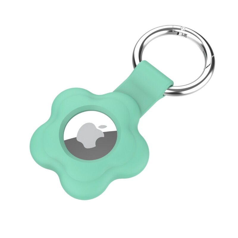 Cute Case for Apple AirTags Soft Silicone Protective Case Coverwith Key Ring For Air Tag Anti-loss Locator Tracker Airtag Casing