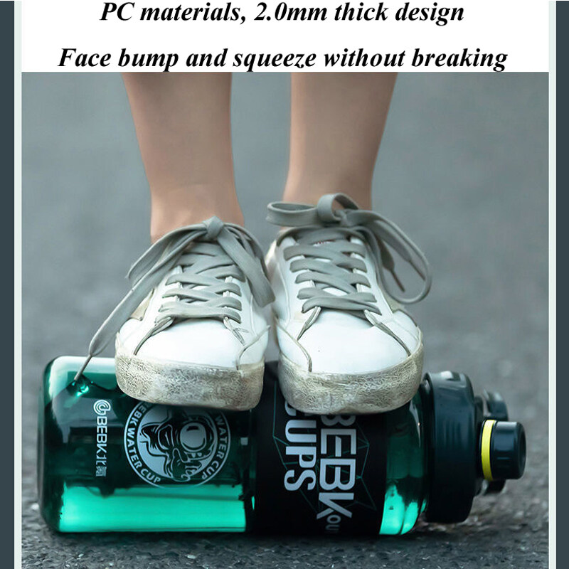 Cốc BEBK 1700ML/2300ML/3000ML Ấm Đun Nước Thể Dục Tập Gym Ngoài Trời Cầm Tay Bình Nước Thể Thao Bình Nước Chống Rò Rỉ Chai Nước Dung Tích Lớn