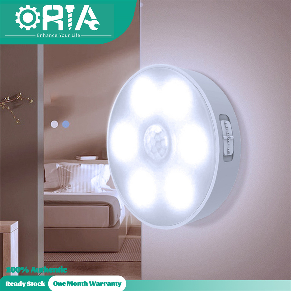 ORIA Motion Sensor Light, Under Cabinet Lights Indoor Rechargeable, Cordless LED Night Light for Hallway, Bedroom, Kitchen, Wardrobe
