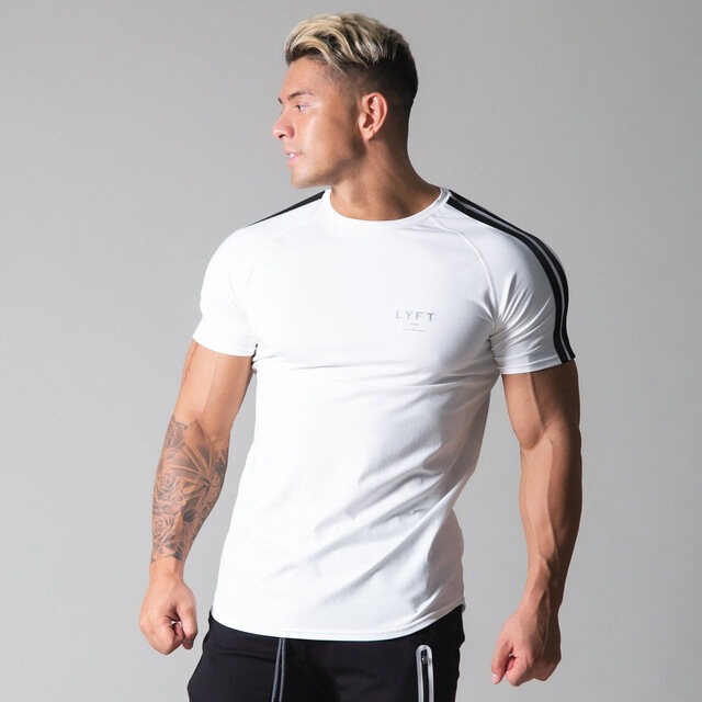 New Short-sleeved Men's Cotton Loose Round Neck Half-sleeved Thin T-shirt Solid Color Top for Men
