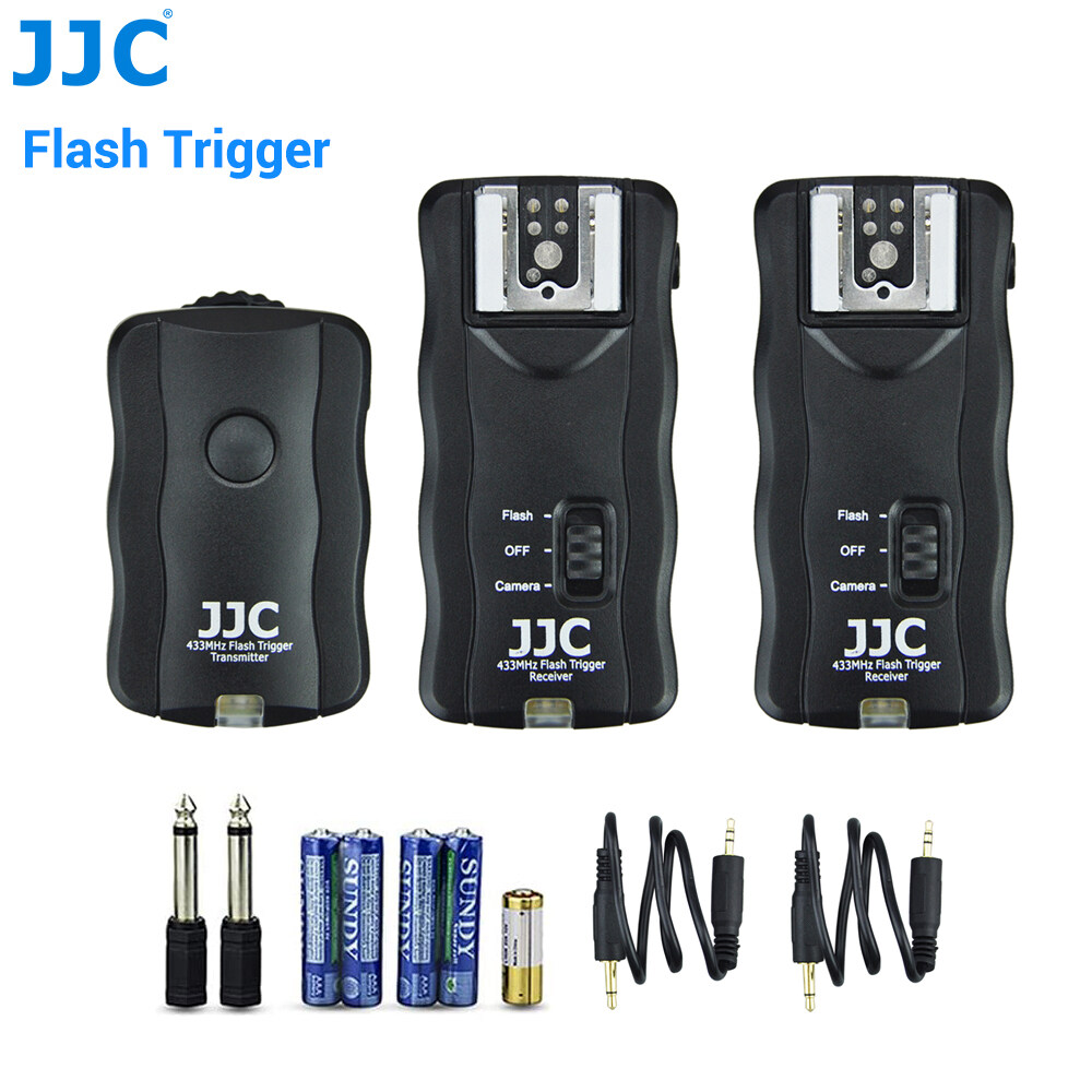 JJC 3in1 Wireless Flash Trigger & Shutter Remote Control with Two