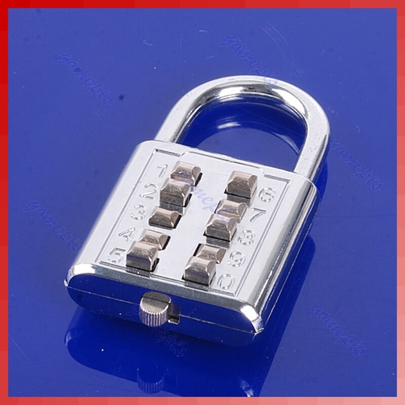 5-digit Travel Combination Lock Metal Mini Padlock Backpack Security Lock Luggage Password Lock Weather-proof