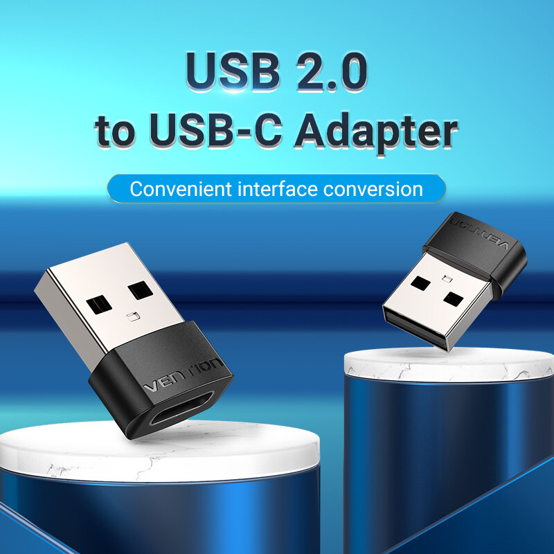 Vention Type C to USB Adapter USB Male to Type C Female Converter Micro USB to USB C date transmission for Samsung S9 Huawei Macbook Type C to USB OTG Connector