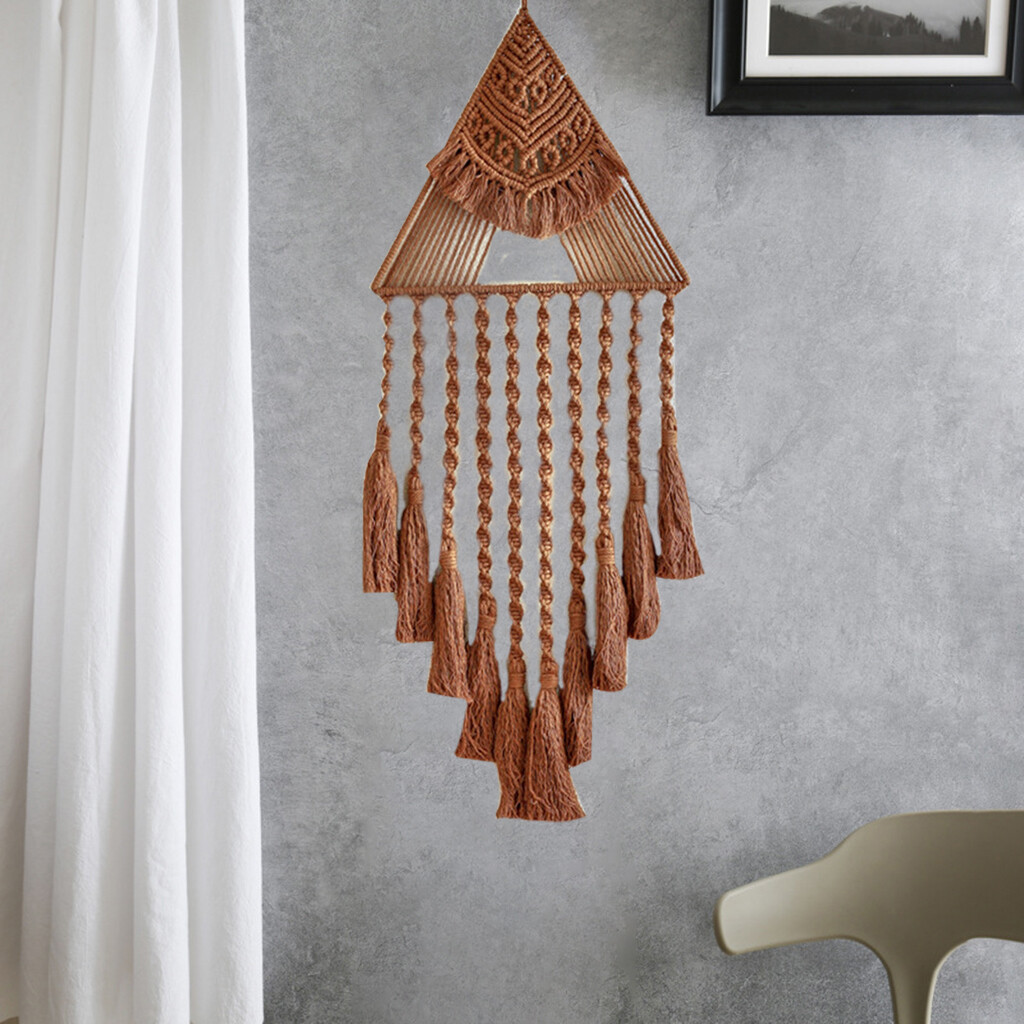 Blesiya Hand Woven Dream Catcher Macrame Wall Hanging Boho Tapestry for Home Decor