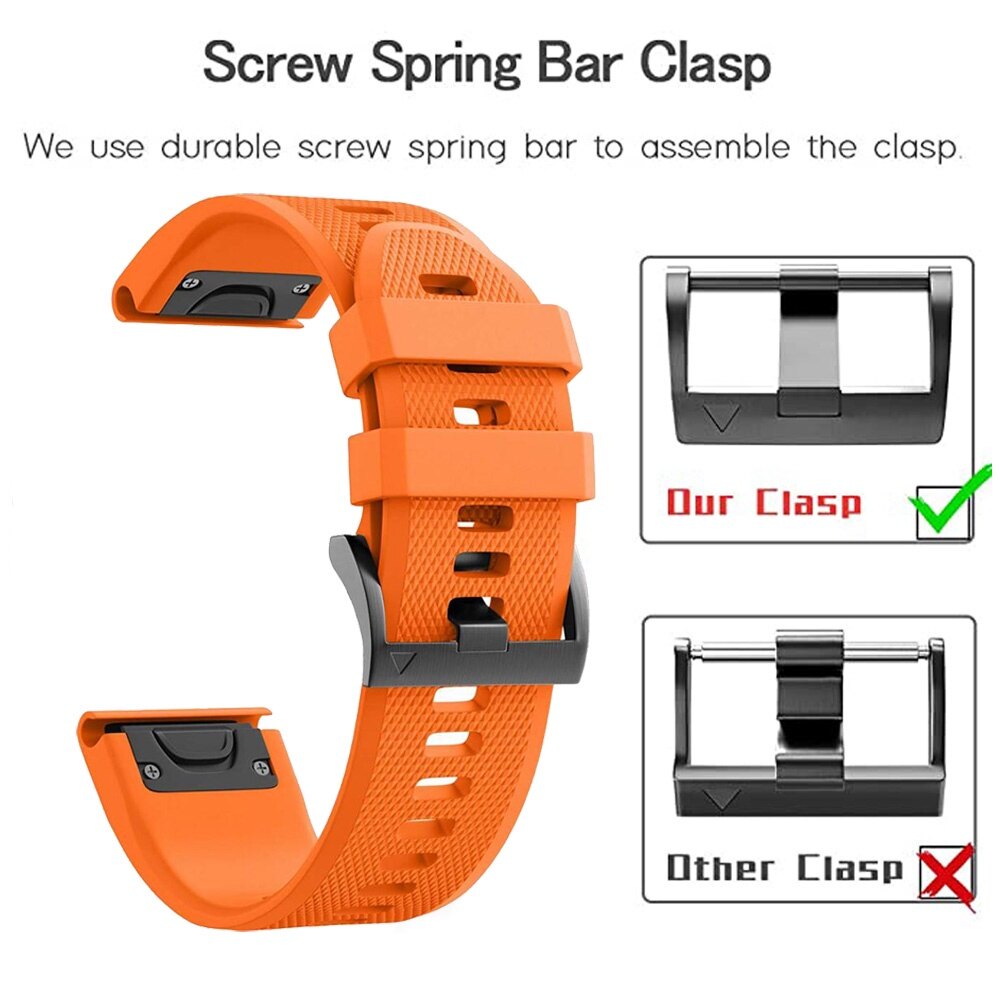Replacement QuickFit Watch Band Strap For COROS VERTIX 2S / VERTIX 2 / VERTIX Silicone Wristband Accessories Watchband