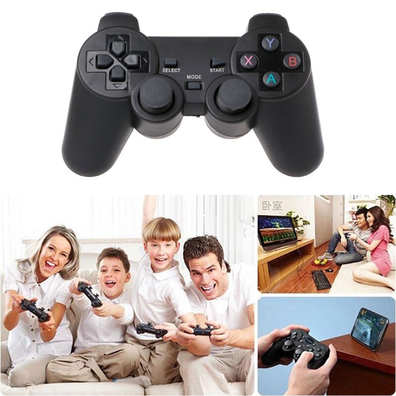 2.4G Wireless Controller Gamepad + Micro USB OTG Adapter For PS3 Android Phone TV Box