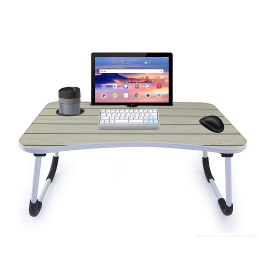 60×40×28CM Foldable Wooden Computer Bed Table Laptop Office Desk JVL