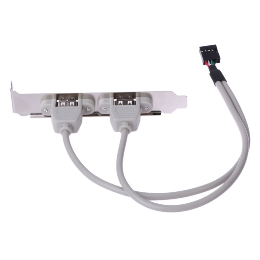 Cáp Bo Mạch Chủ Khung Bảng Điều Khiển Phía Sau 2 Cổng Bộ Chuyển Đổi Cáp Kết Nối USB 2.0