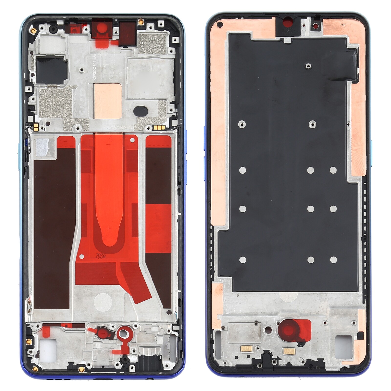 Front housing lcd frame bezel plate for oppo reno3 5g/reno3 4g pchm30 cph2043