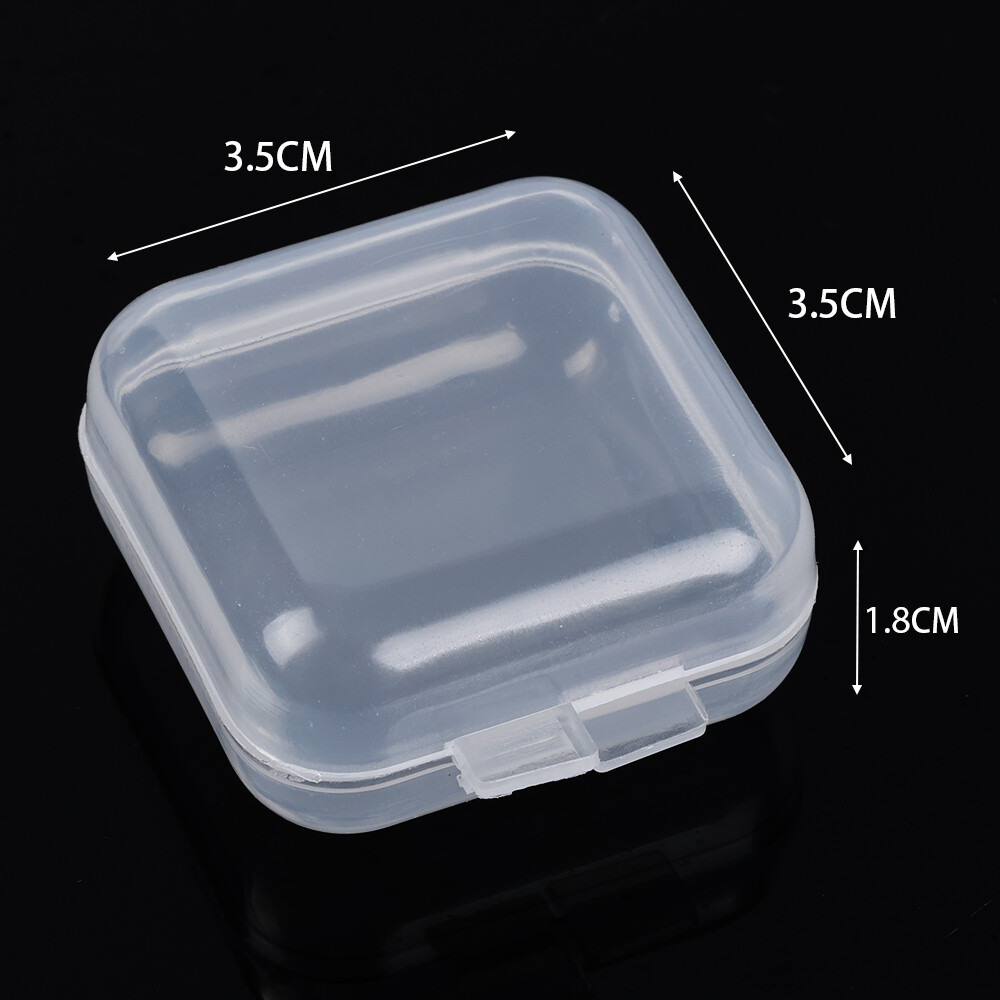 10 Hộp Nhỏ Hộp Nhựa Trong Suốt Hình Vuông Hộp Đựng Trang Sức Hộp Đựng Hoàn Thiện Hộp Đựng Bao Bì Cho Bông Tai