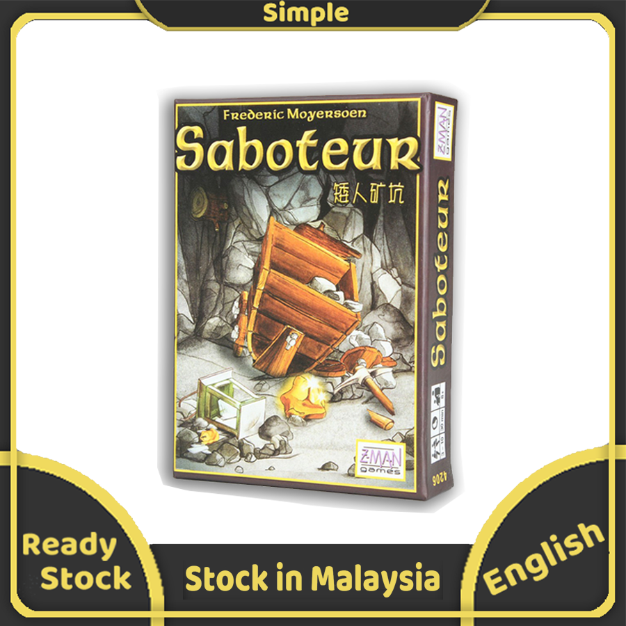 Vintage Saboteur Card Game Board Game Path Action Gold Nugget Card Family Party Lazada PH