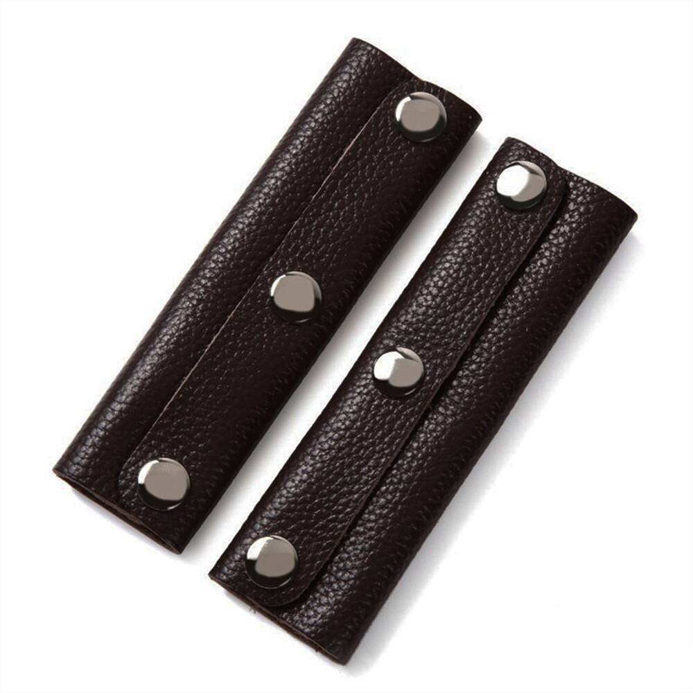 Suitcase Grip Protective Cover Luggage Bag Handle Wrap Leather Anti-Stroke Stroller Shoulder Strap Pad Luggage Bag Grip Leather Grip