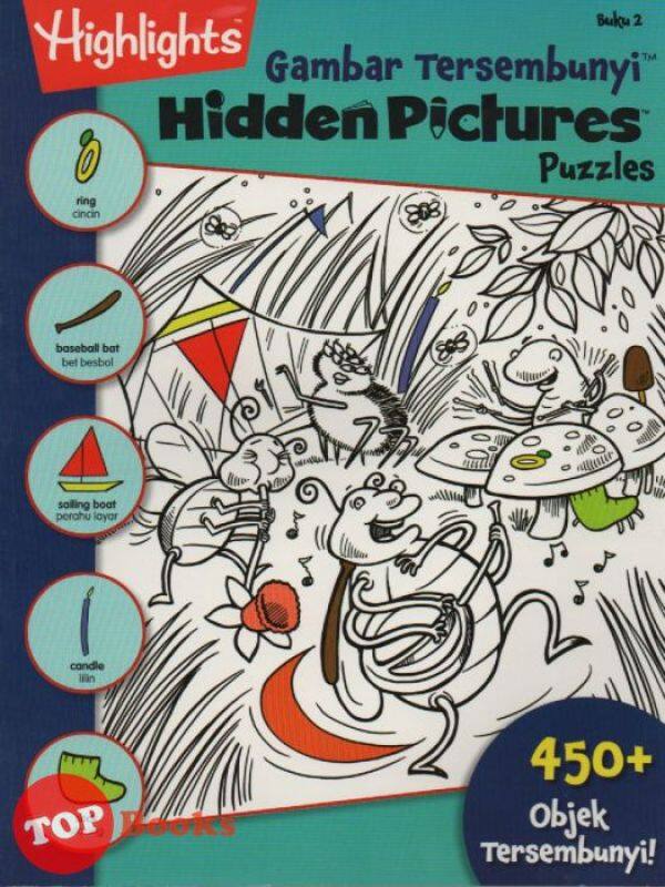 Pelangi Children-Highlight- Gambar Tersembunyi-Hidden Picture Puzzles- Buku 2 (BM/BI) Malaysia