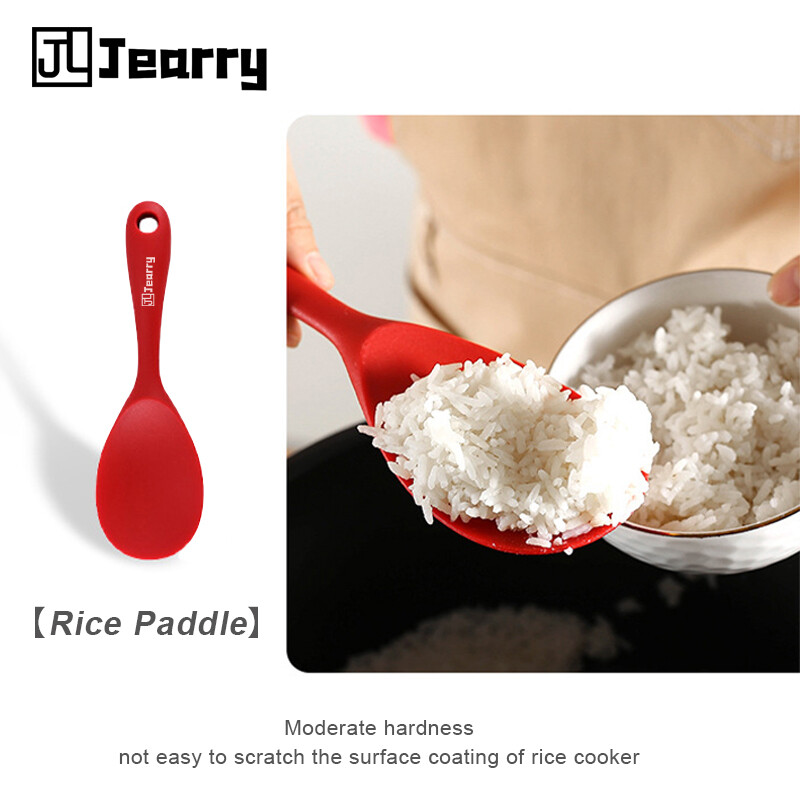 Jearry Muỗng cơm Silicone muỗng ăn Chất Lượng Cao gạo lức chảo thức ăn chịu nhiệt loại dụng cụ nhà bếp Silicone