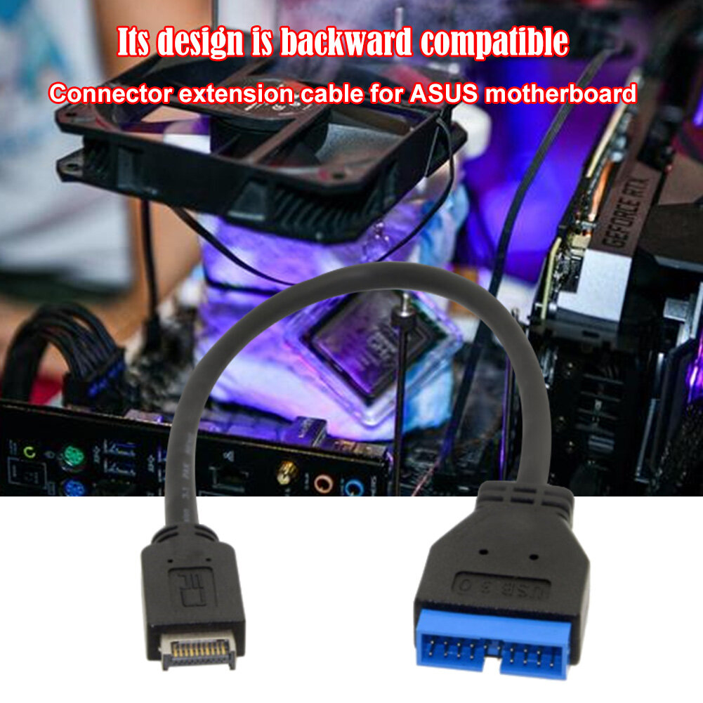 Mainboard Connector Cable USB 3.1 Front Panel Header to USB 3.0 20Pin Extension Cable for ASUS
