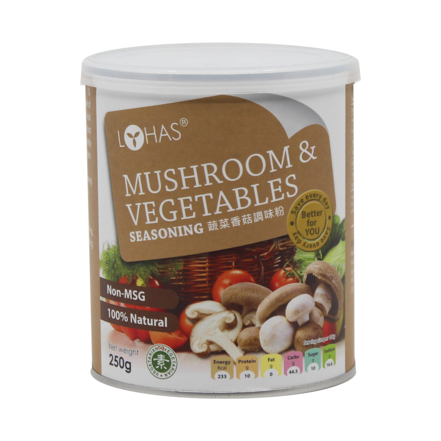 Lohas Mushroom & Vegetables Seasoning 250g Lazada