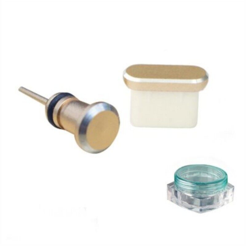 【Alien Data】 Metal Anti Dust Plug+3.5mm Charger Dock Stopper Cap Port Cover For Type-C Phone