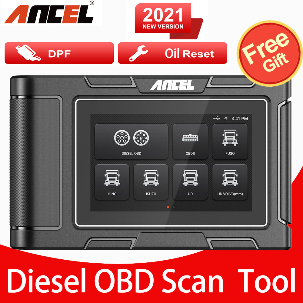 ANCEL HD3200 Heavy Duty Truck Diagnostic Scanner, DPF Regen, All System For Cummins CAT Volvo