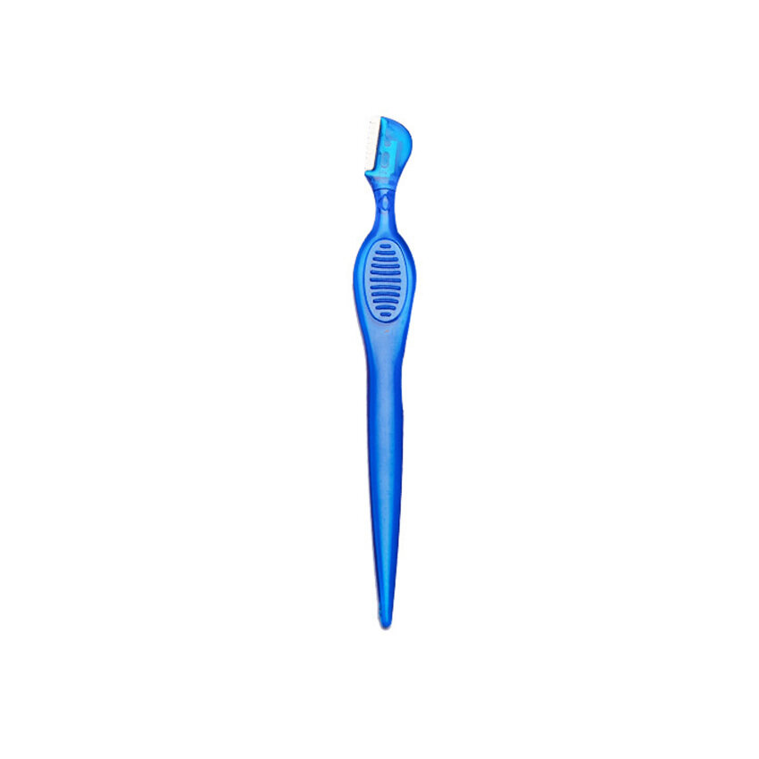 A variety of straight handle eyebrow trimmer short blade plastic handle eyebrow trimmer stainless steel