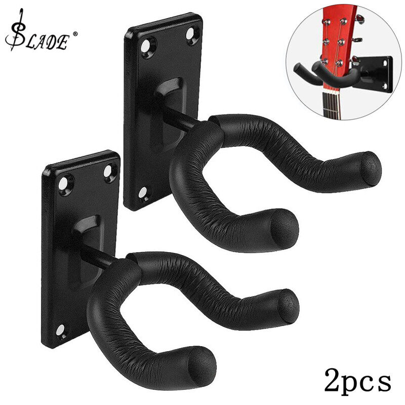 SLADE 2pcs/lot Wall Mount Guitar Hanger Hook Holder Metal Covered Soft Sponge Coat for Guitar / Bass / Violin / Mandolin / Ukulele Malaysia
