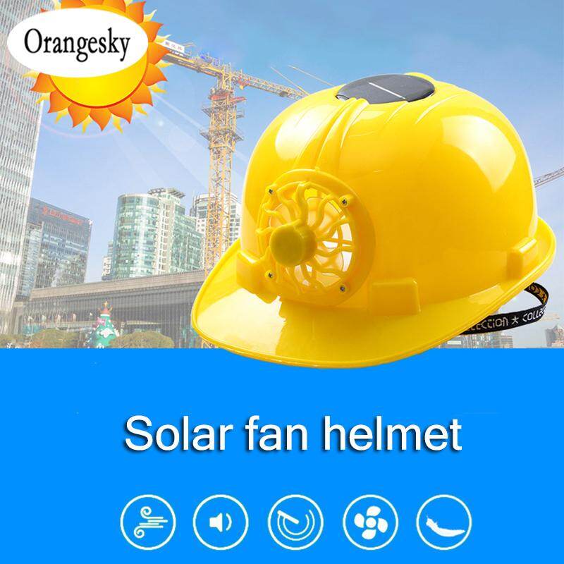 Solar Helmet Ventilated Safety Helmet with Cooling Fan COD (In Stock)