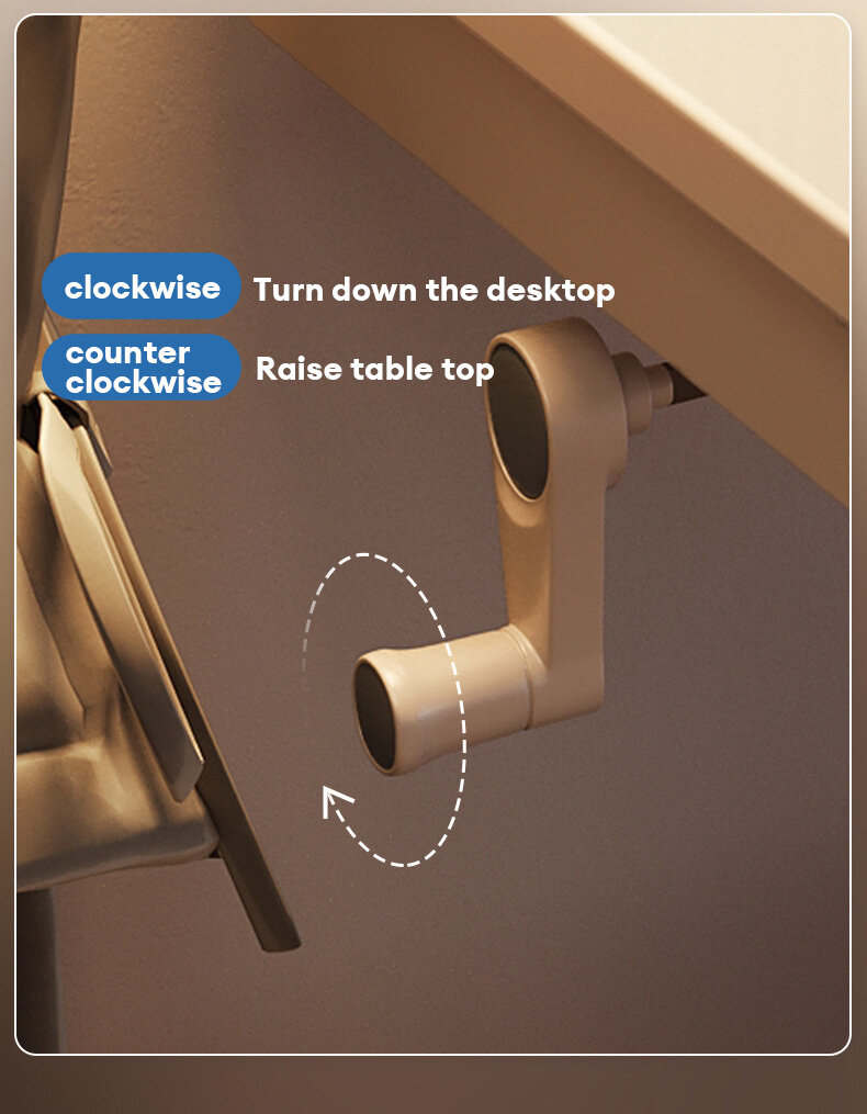 Computer desktop desk manual lifting home desk study desk lifting writing desk office desk