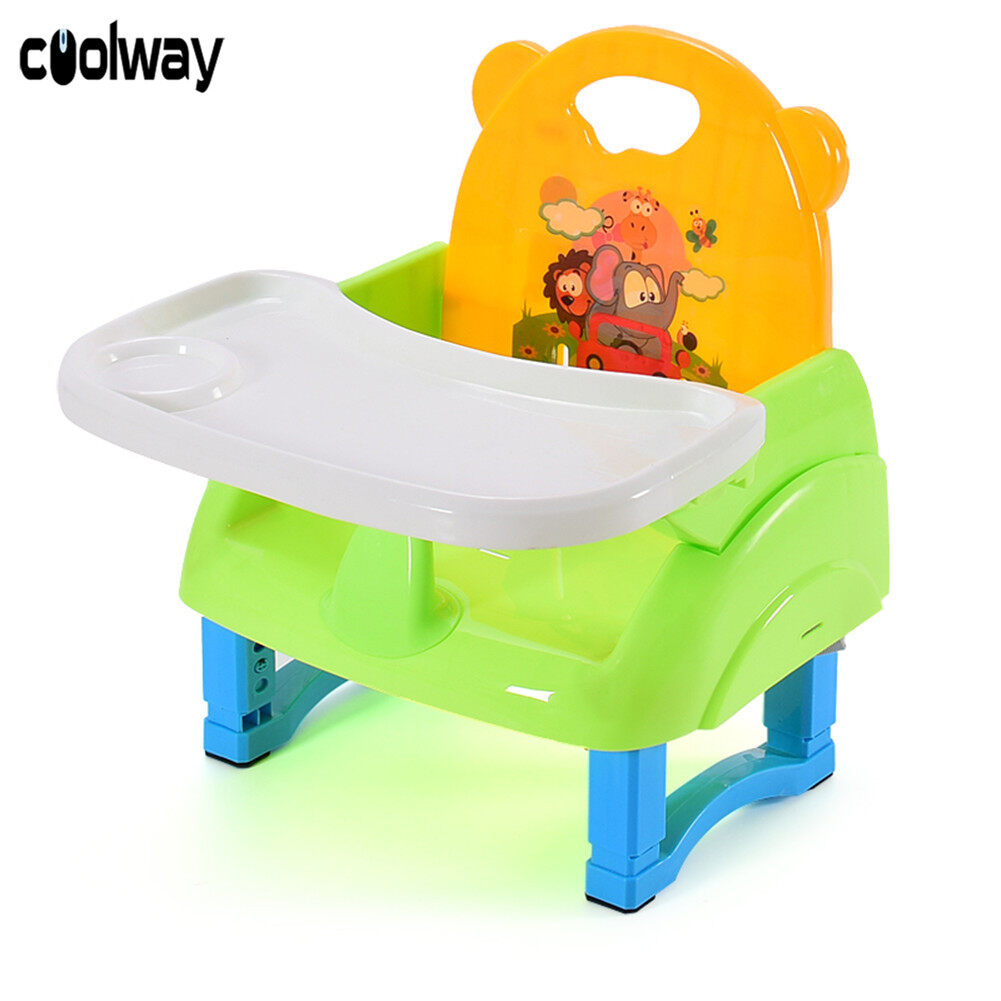 feeding booster seat with tray