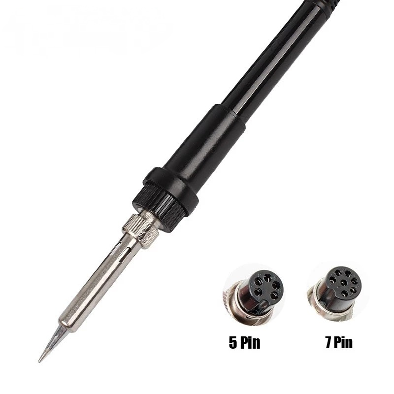 [100% Original] diymore Soldering Iron 5Pin/7Pin Handle Electric Soldering Iron Soldering Repair Tool for At936B At907 At8586 936A 937A 5 Holes 220V 700W 852D++ 909 Atten Soldering Station