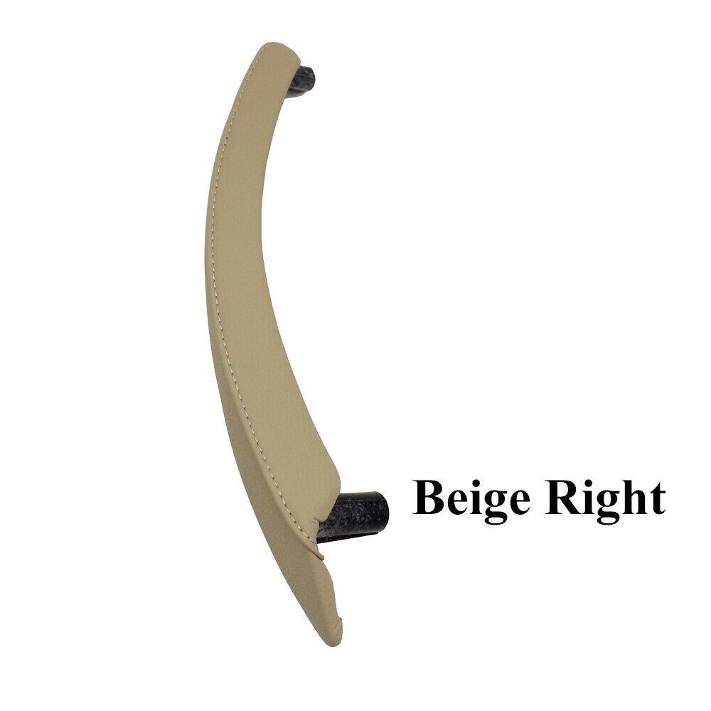 Left right interior passenger door pull handle leather outer cover replacement for bmw x5 x6 e70 e71 e72 2007-2013