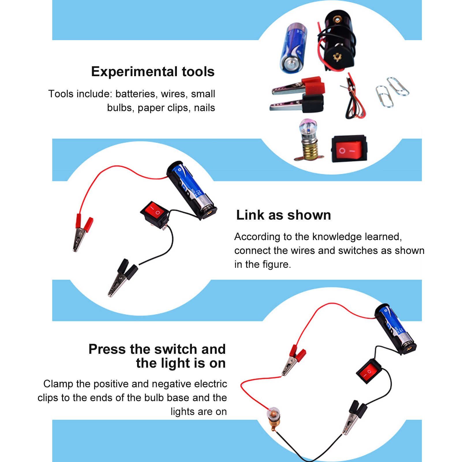 WISTIC Physics Kit Puzzle Practical Ability DIY Physics Science Learning Kit for Kids
