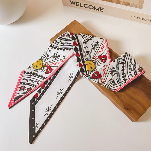 [ACC]Korean Hair Tie Tied Hair Streamer Silk Scarf Hair Accessories Women